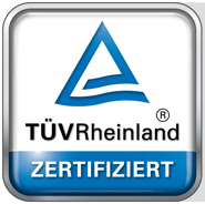 TÜV Rheinland zertifiziert
