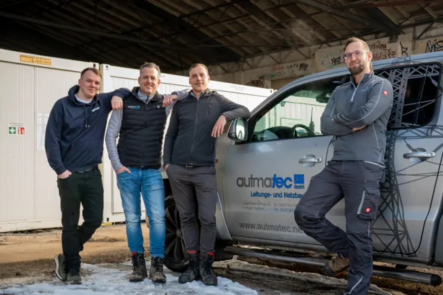 Foto aus der Produktion für autmatec Leitungs- und Netzbau