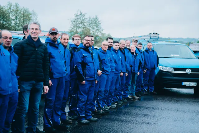 Foto aus der Produktion für B&L Klima- und Lufttechnik