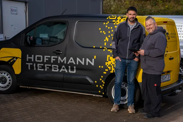 Foto aus der Produktion für Roland P. Hoffmann Tiefbau