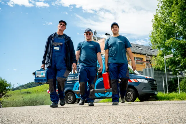 Foto aus der Produktion für Tief- und Rohrleitungsbau Klumpp