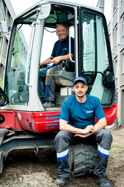 Foto aus der Produktion für Tief- und Rohrleitungsbau Klumpp
