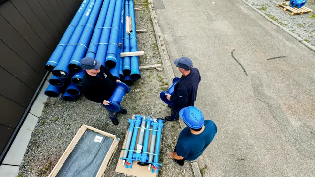 Foto aus der Produktion für Tief- und Rohrleitungsbau Klumpp