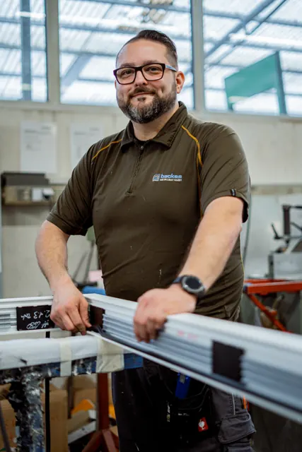 Foto aus der Produktion für Backes Metallbau