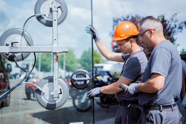 Foto aus der Produktion für Backes Metallbau
