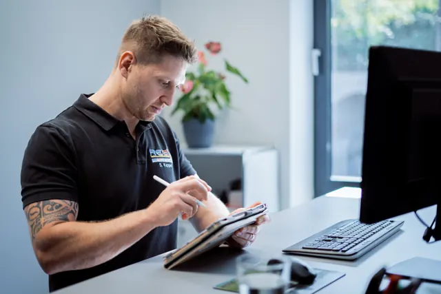 Foto aus der Produktion für REGI GmbH